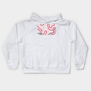 minimalistic abstract lines Kids Hoodie